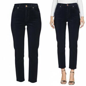 GOLDSIGN Corduroy Pants Jeans Size 24 Waist Button Fly Midnight Blue W3318-838